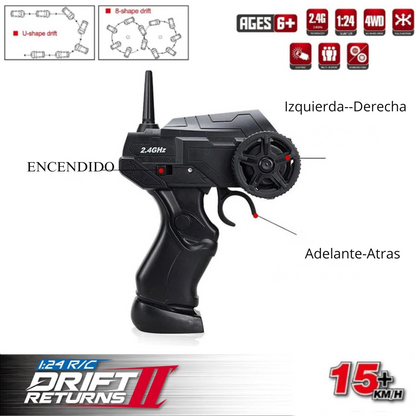 Vehículos a control remoto 2.4 para drifting